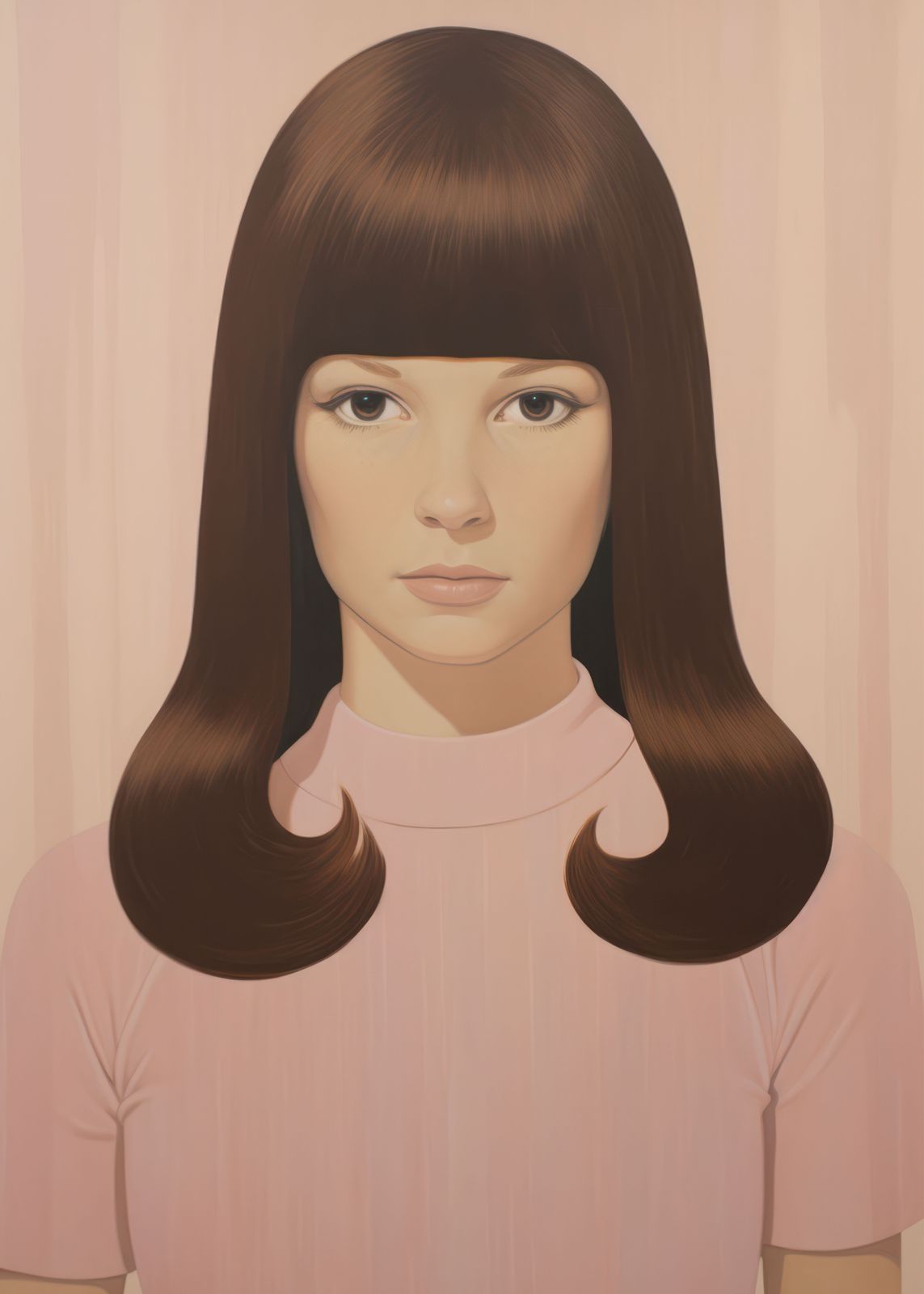 Poster - Portret in Roze