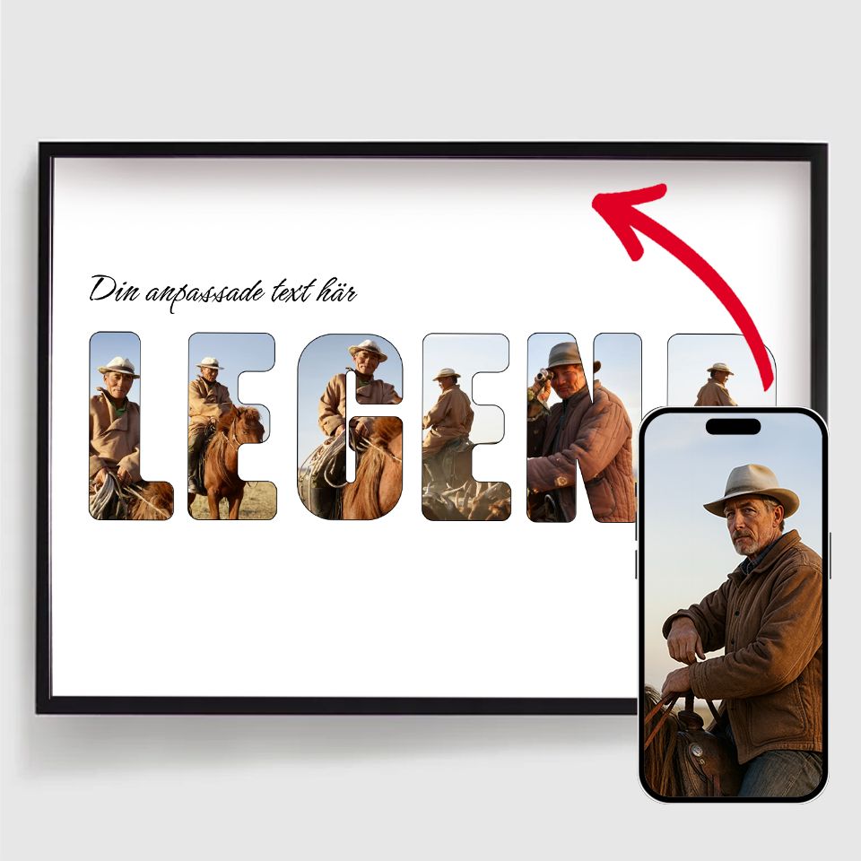 Gepersonaliseerde Posters - Legende - Foto Uploaden