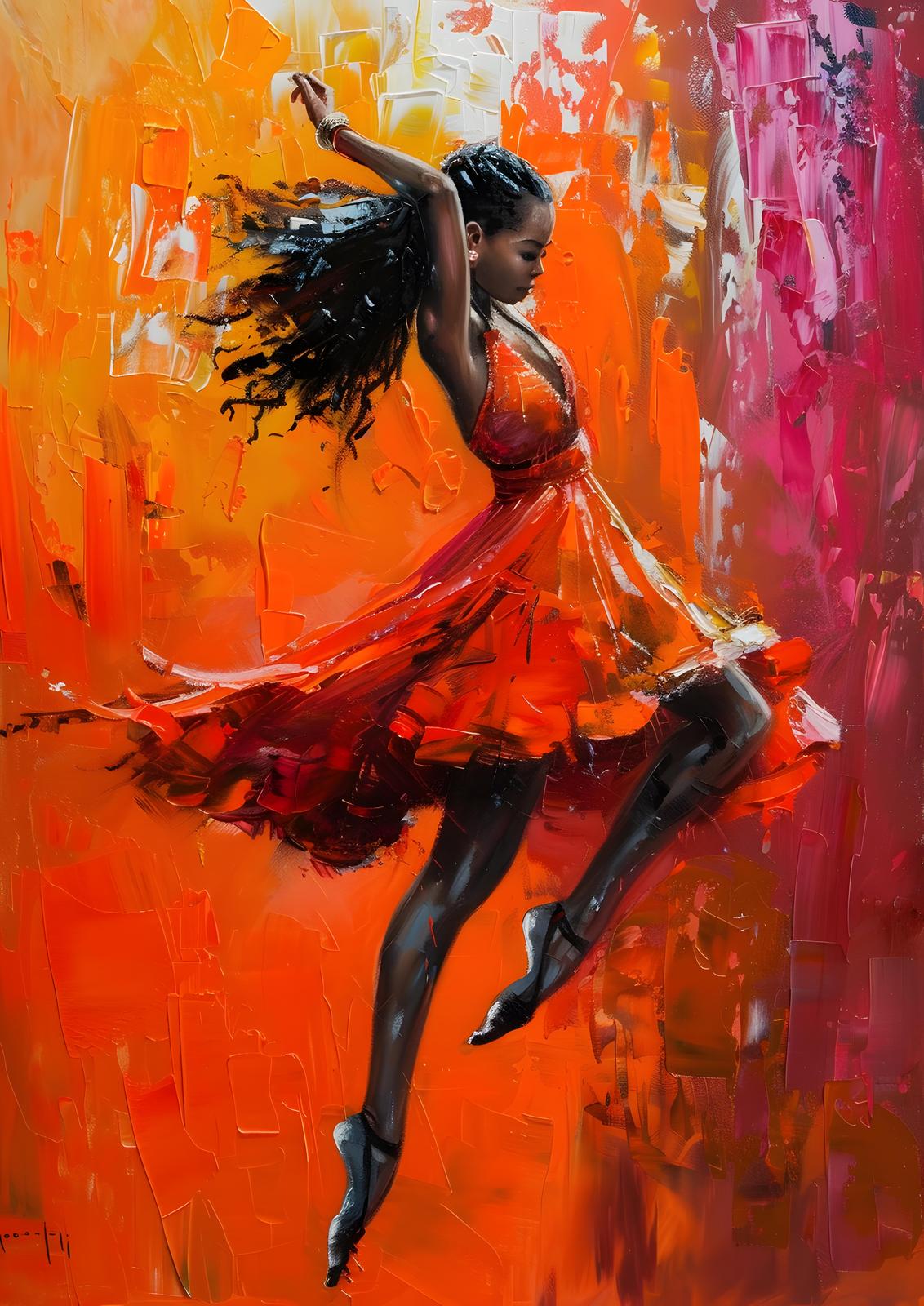 Poster - Dansende Ballerina