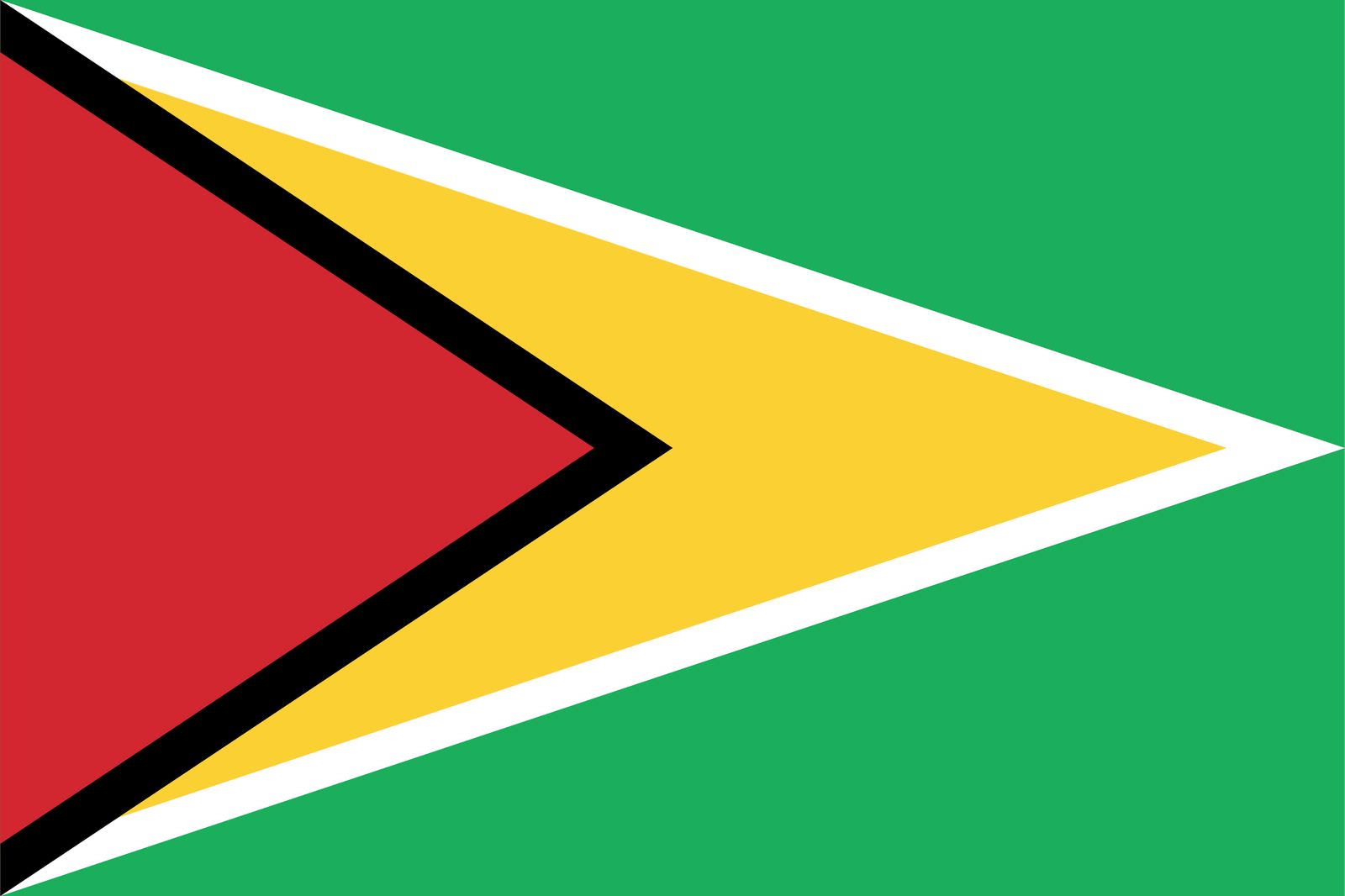 Guyana Vlag - Sticker