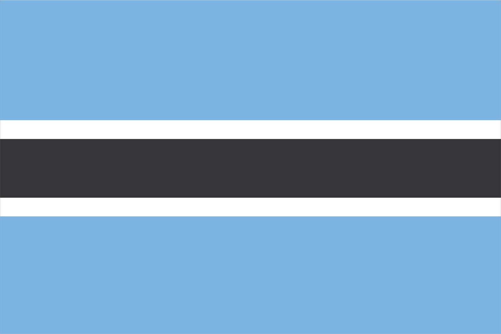 Botswana Vlag - Sticker