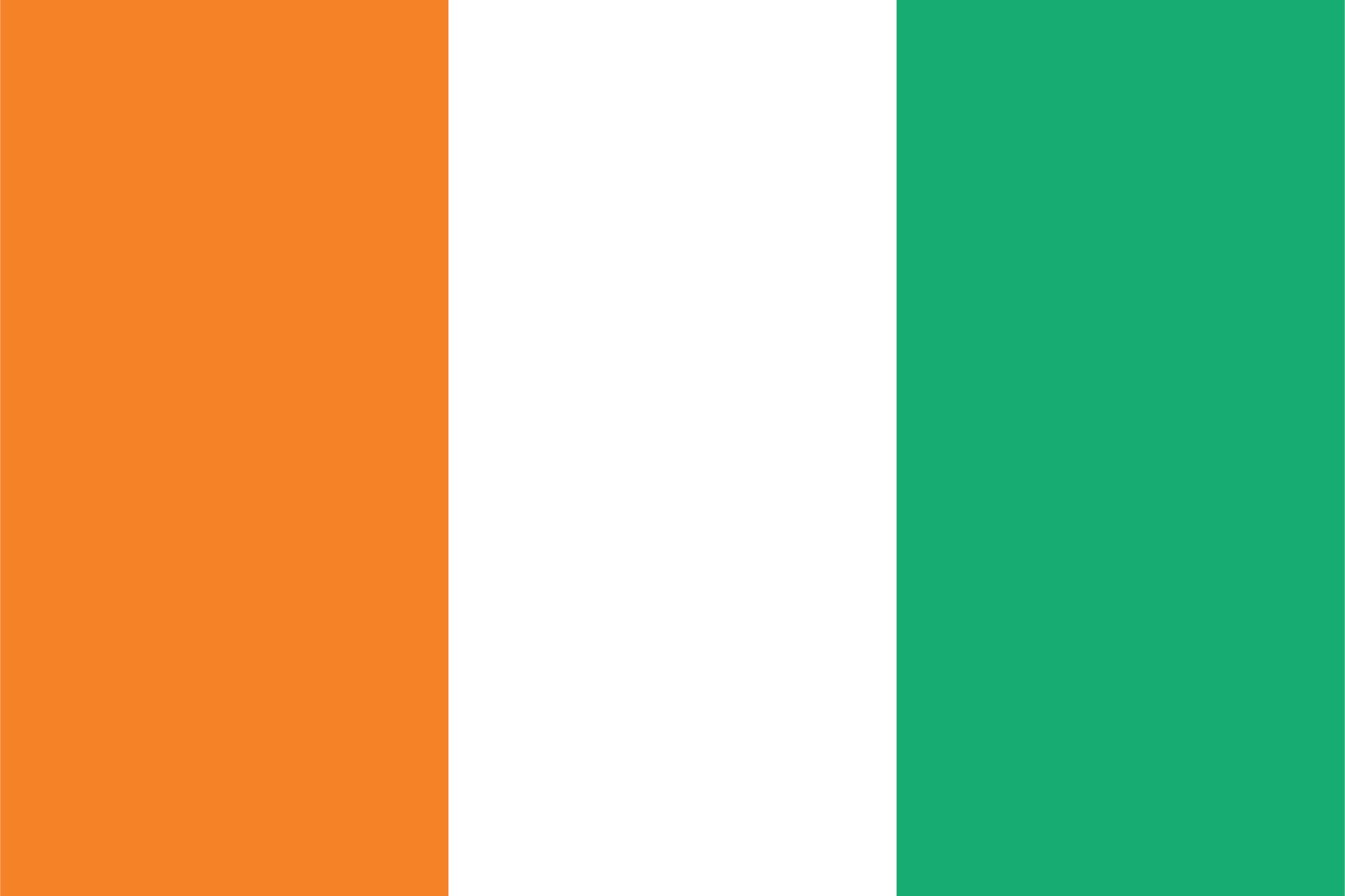 Ivoorkust Vlag - Sticker