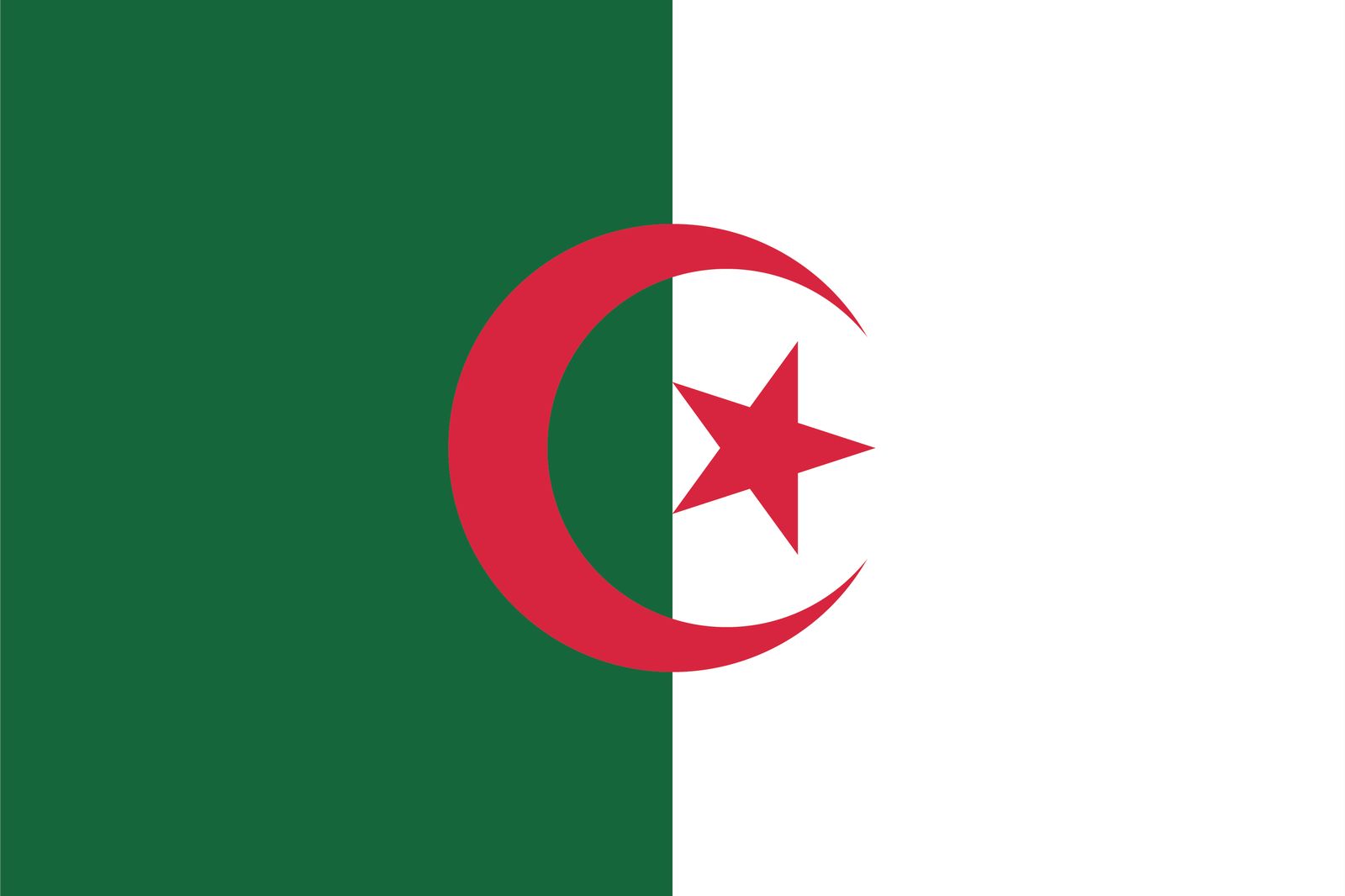 Algerije Vlag - Sticker