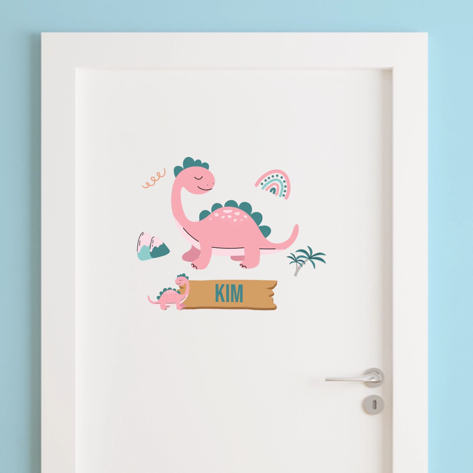 Deursticker - Dinosaurusontwerp