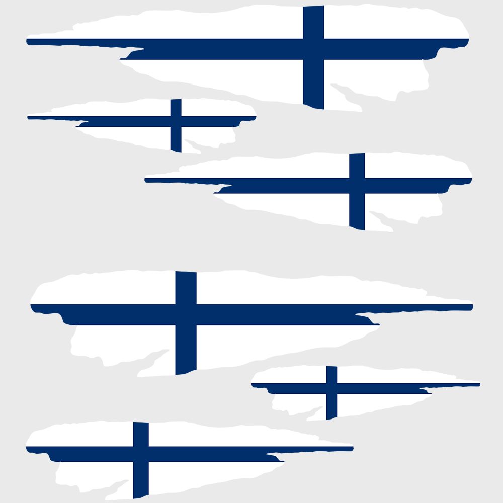 Finland Vlag - Sticker