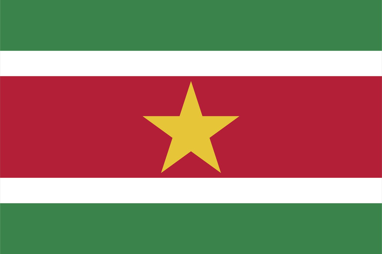 Suriname Vlag - Sticker