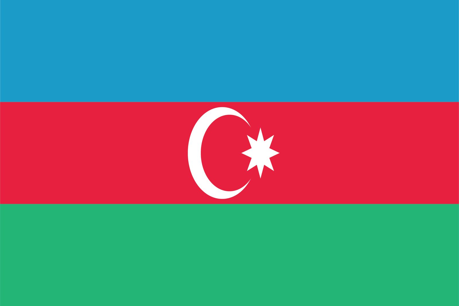 Azerbeidzjan Vlag - Sticker