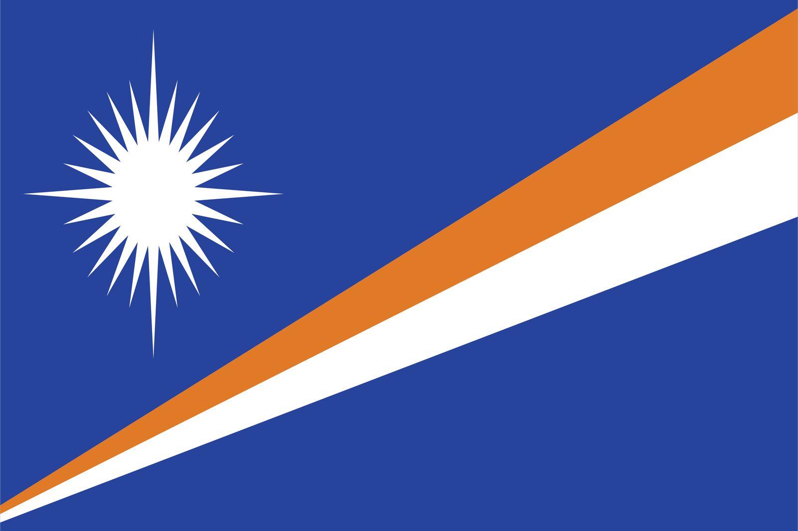 Marshalleilanden Vlag - Sticker