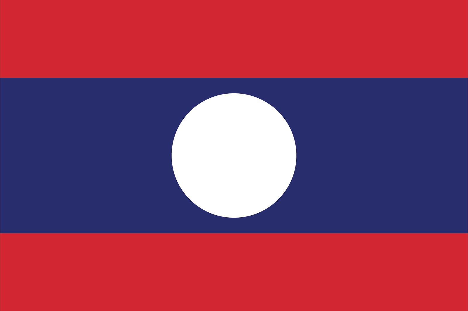 Laos Vlag - Sticker