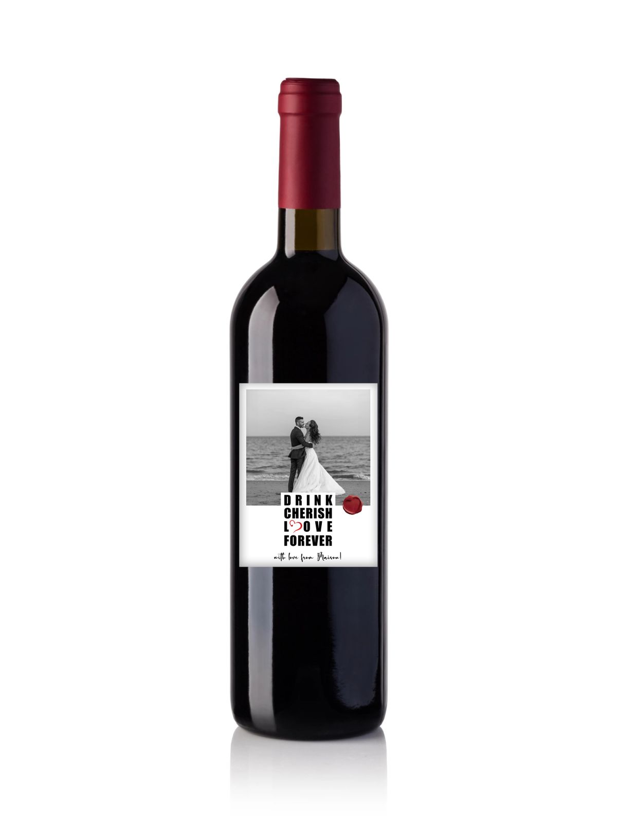 Gepersonaliseerd Flessenlabel - Drink Liefde