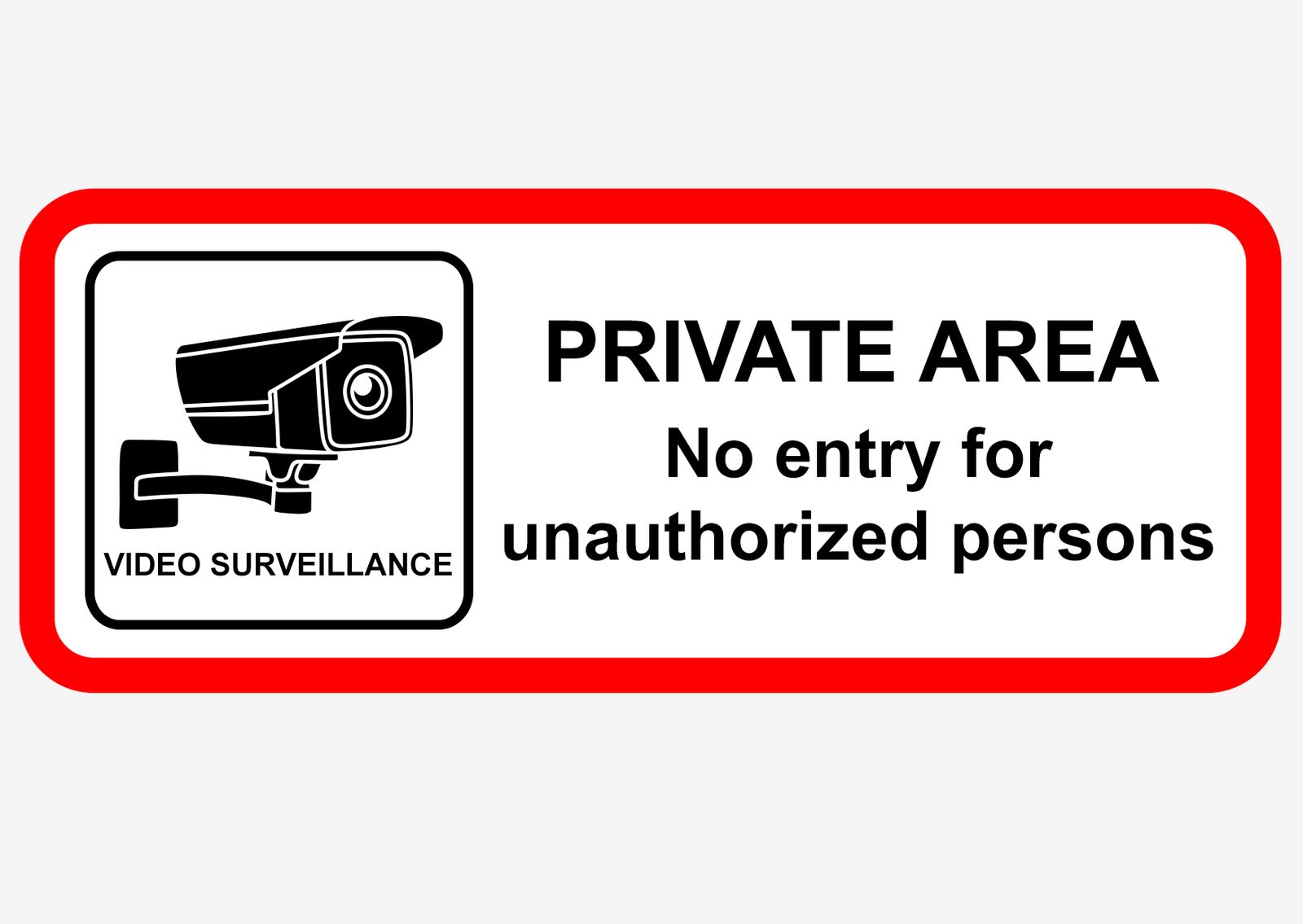 Sticker - PRIVAAT GEBIED Geen toegang voor onbevoegden