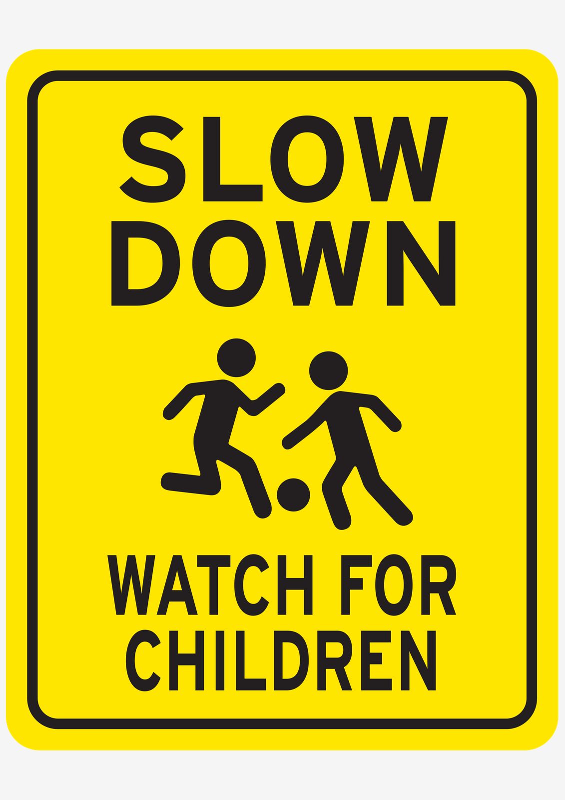 Sticker - Lent Rij Let Op Kinderen