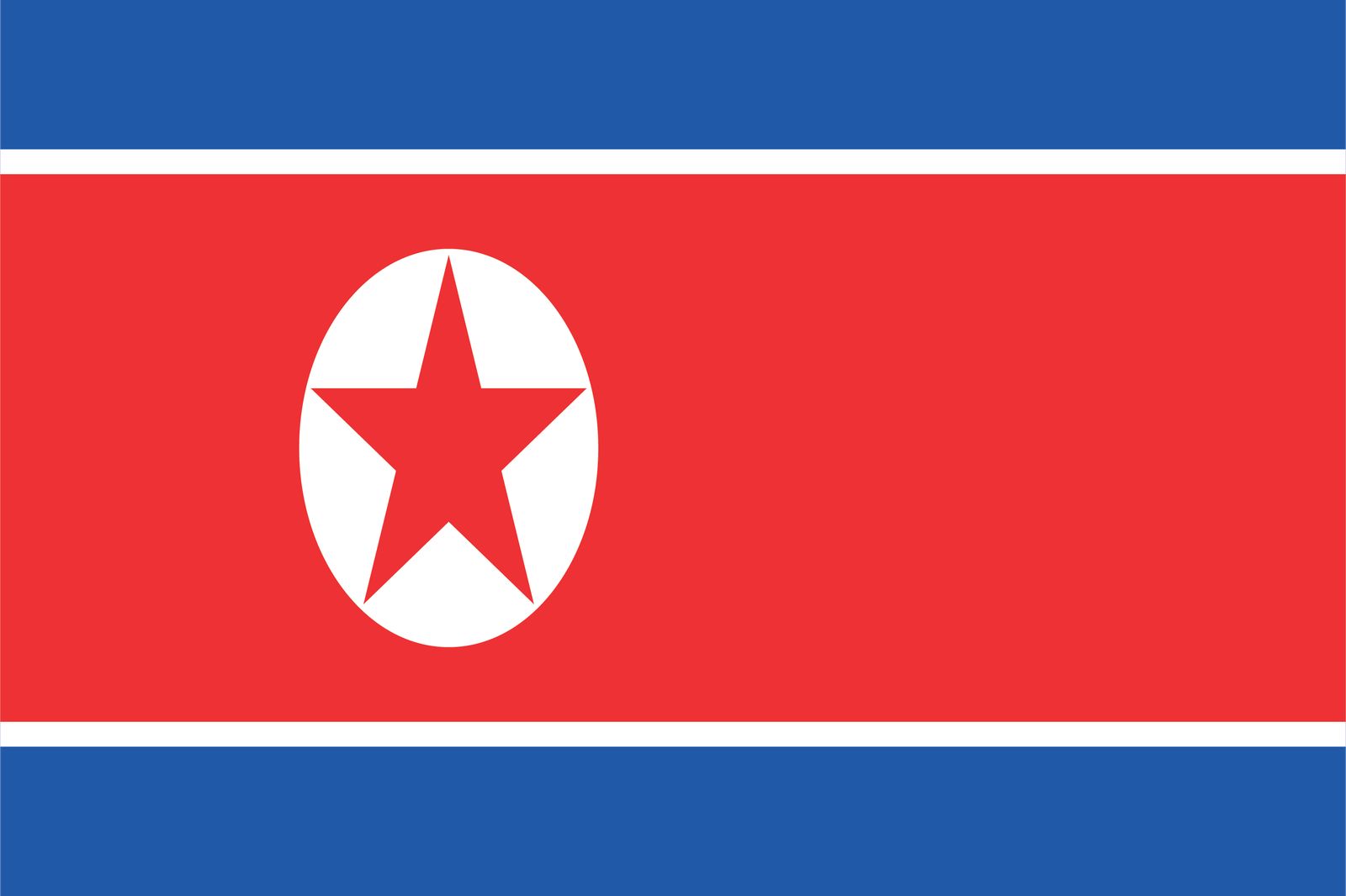 Noord-Korea Vlag - Sticker