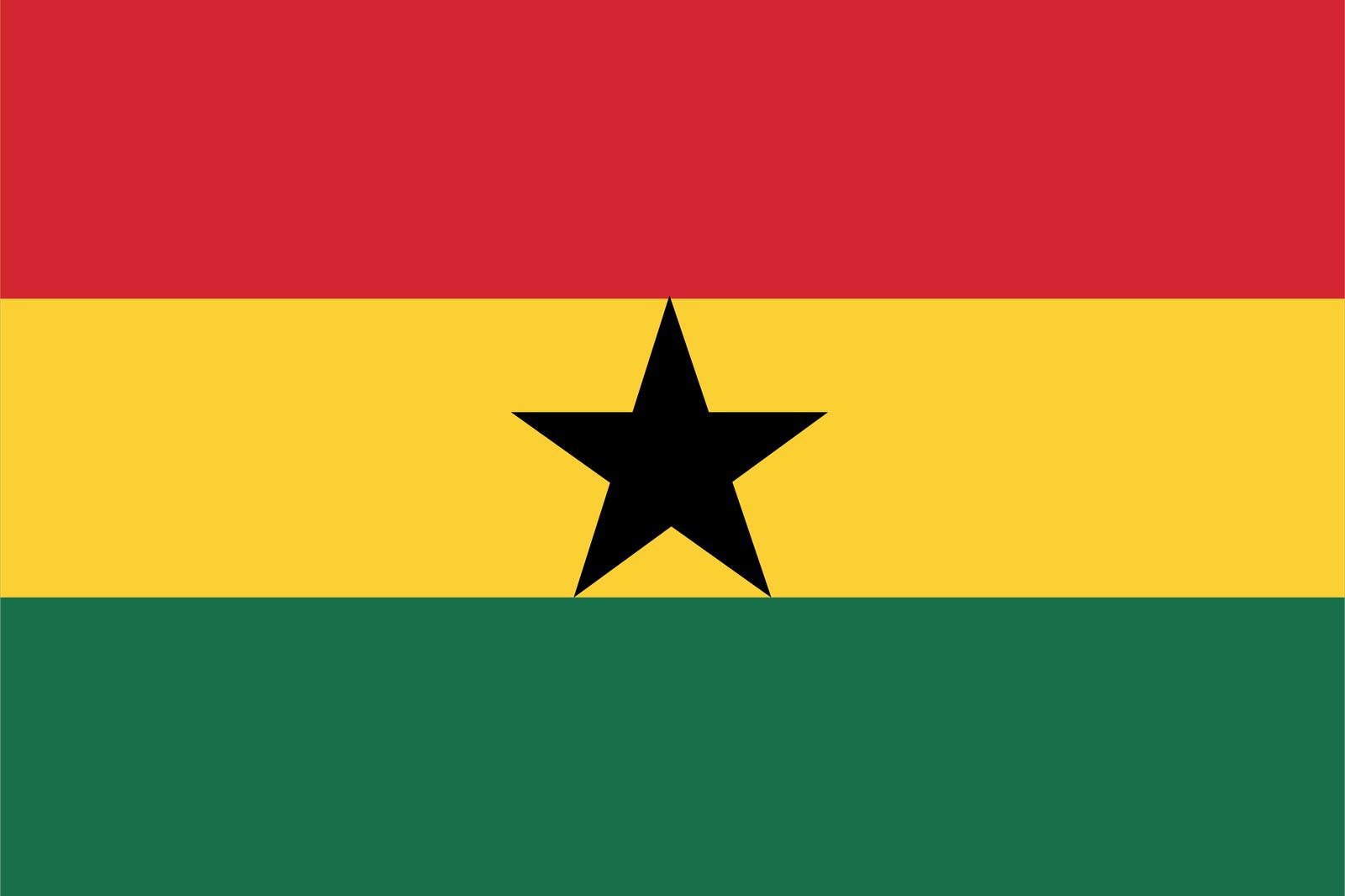 Ghana Vlag - Sticker