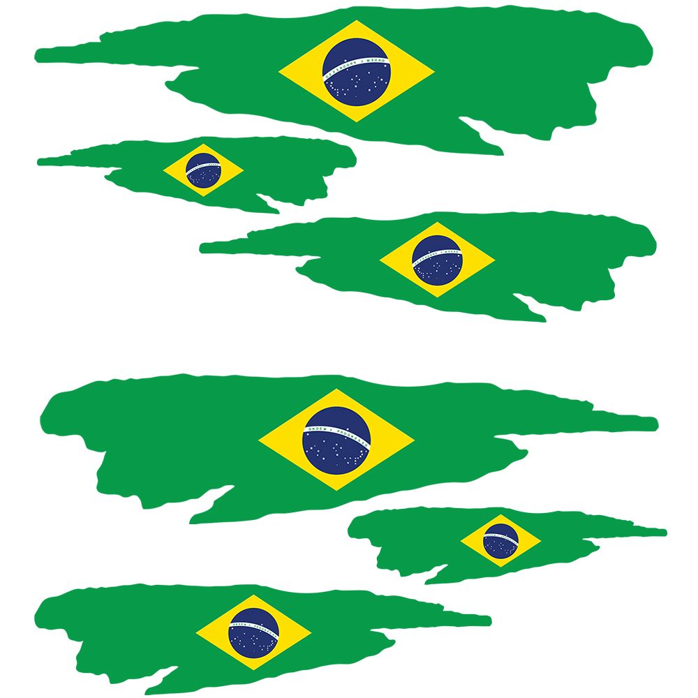 Brazilië Vlag - Sticker
