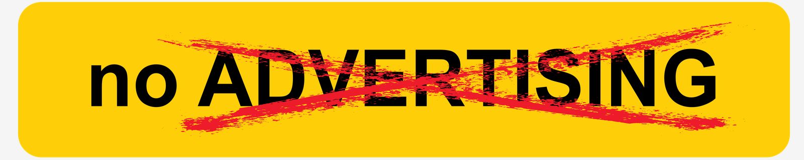 Sticker - Geen Reclame Bericht