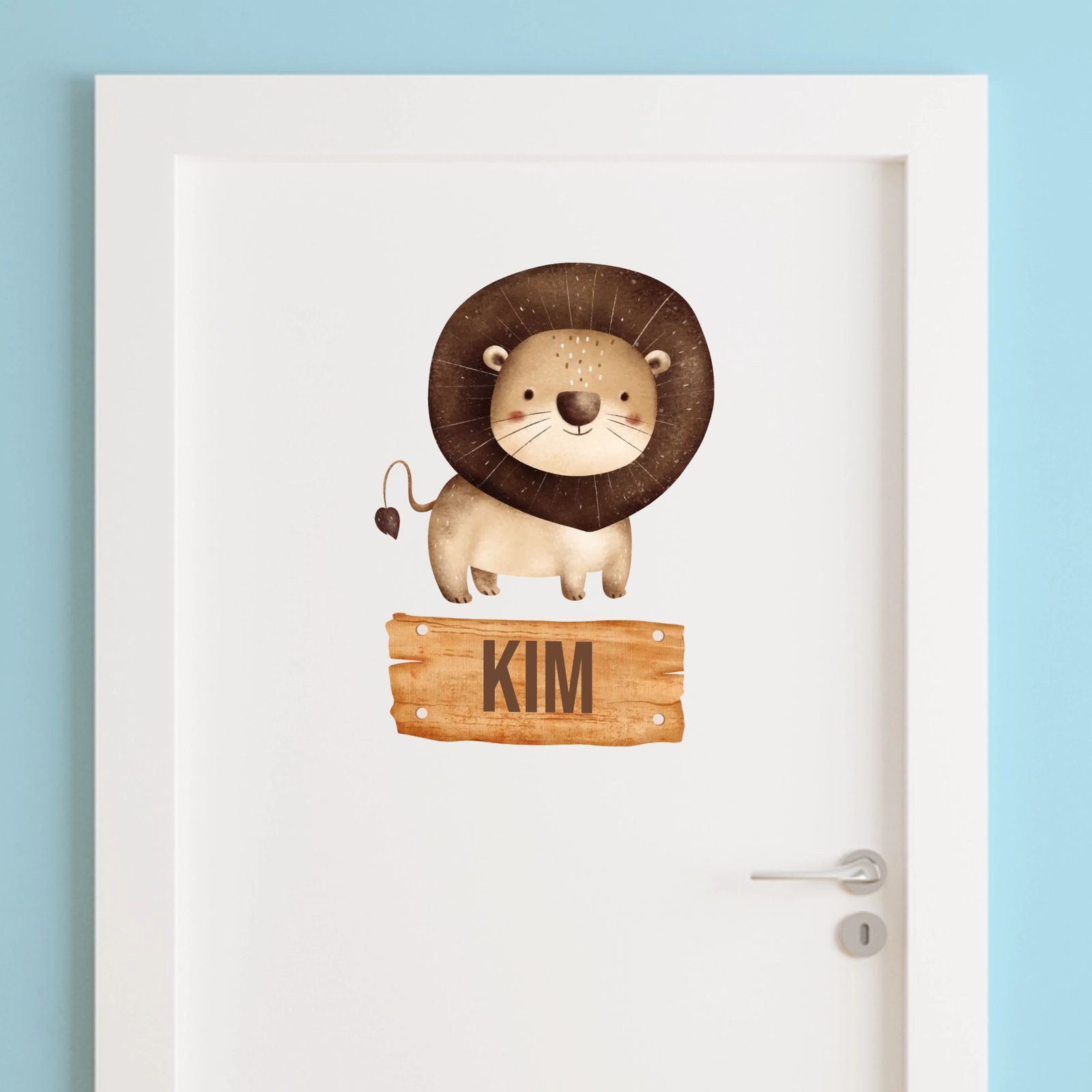 Deur Sticker - Leeuw Ontwerp