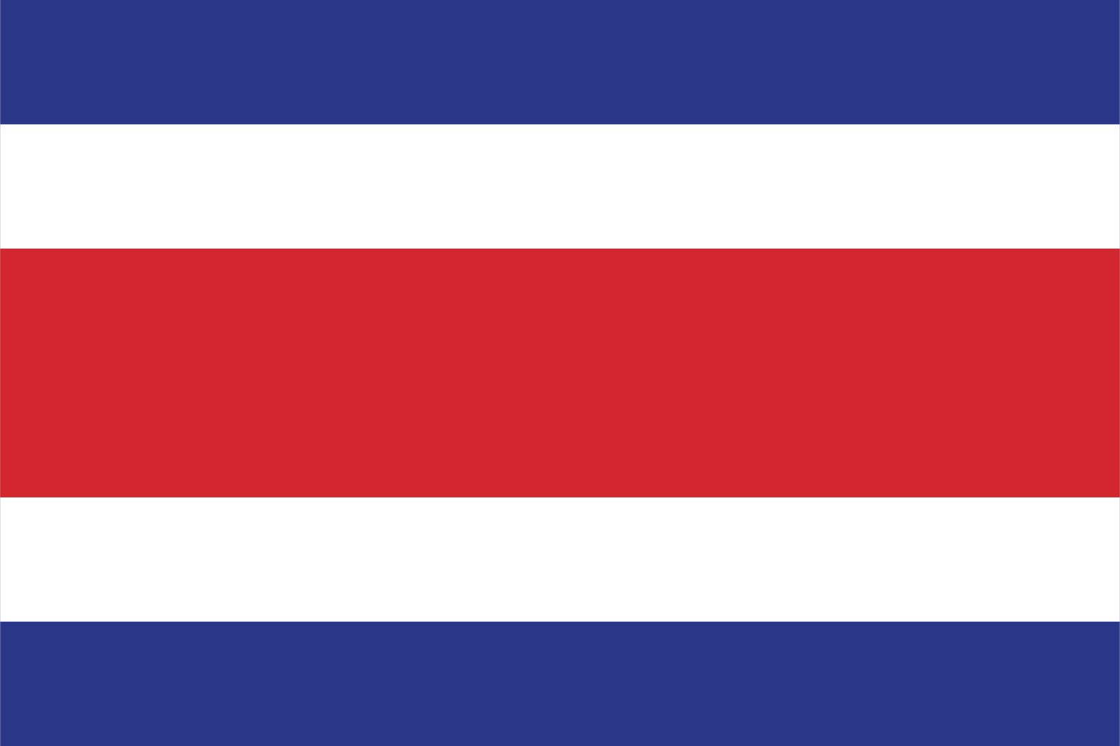 Costa Rica Vlag - Sticker