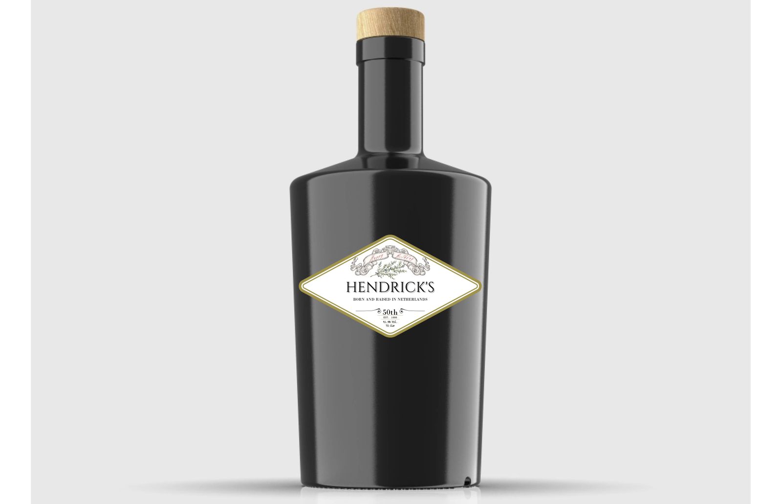 Gepersonaliseerd Flessenlabel - GIN ontwerp