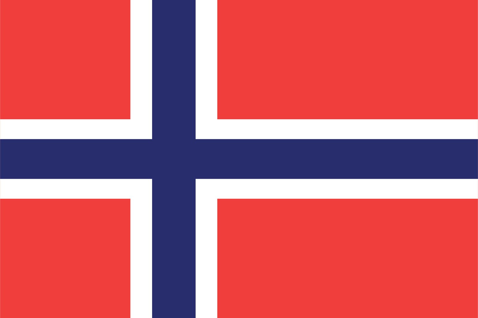 Noorse vlag - Sticker