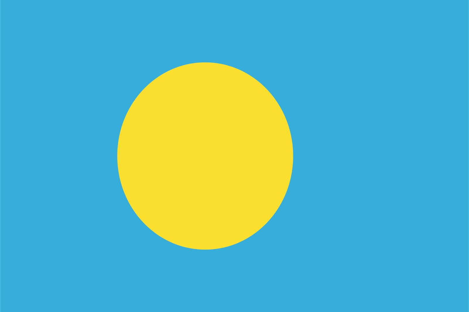 Palau-vlag - Sticker