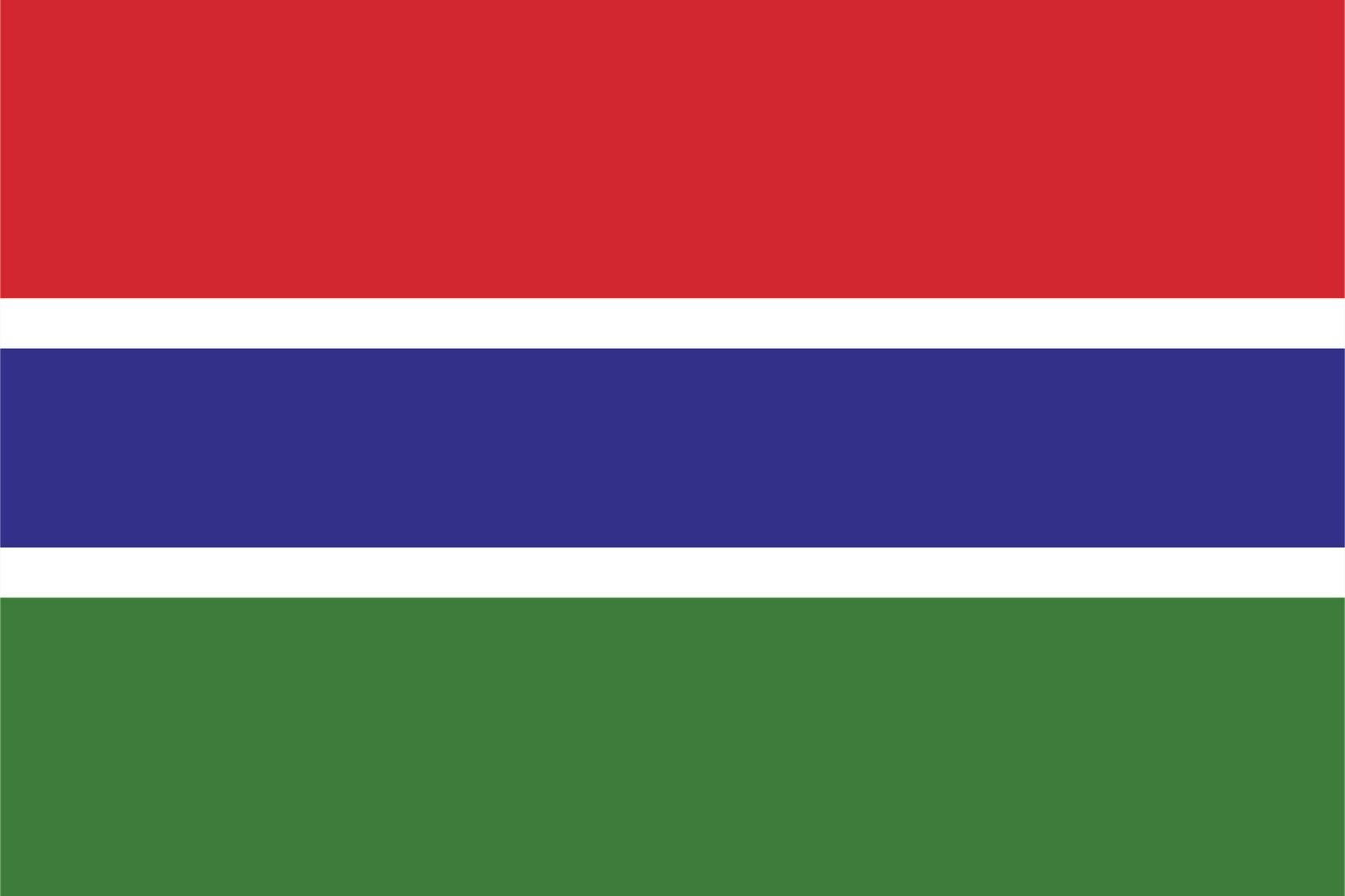 Gambia Vlag - Sticker