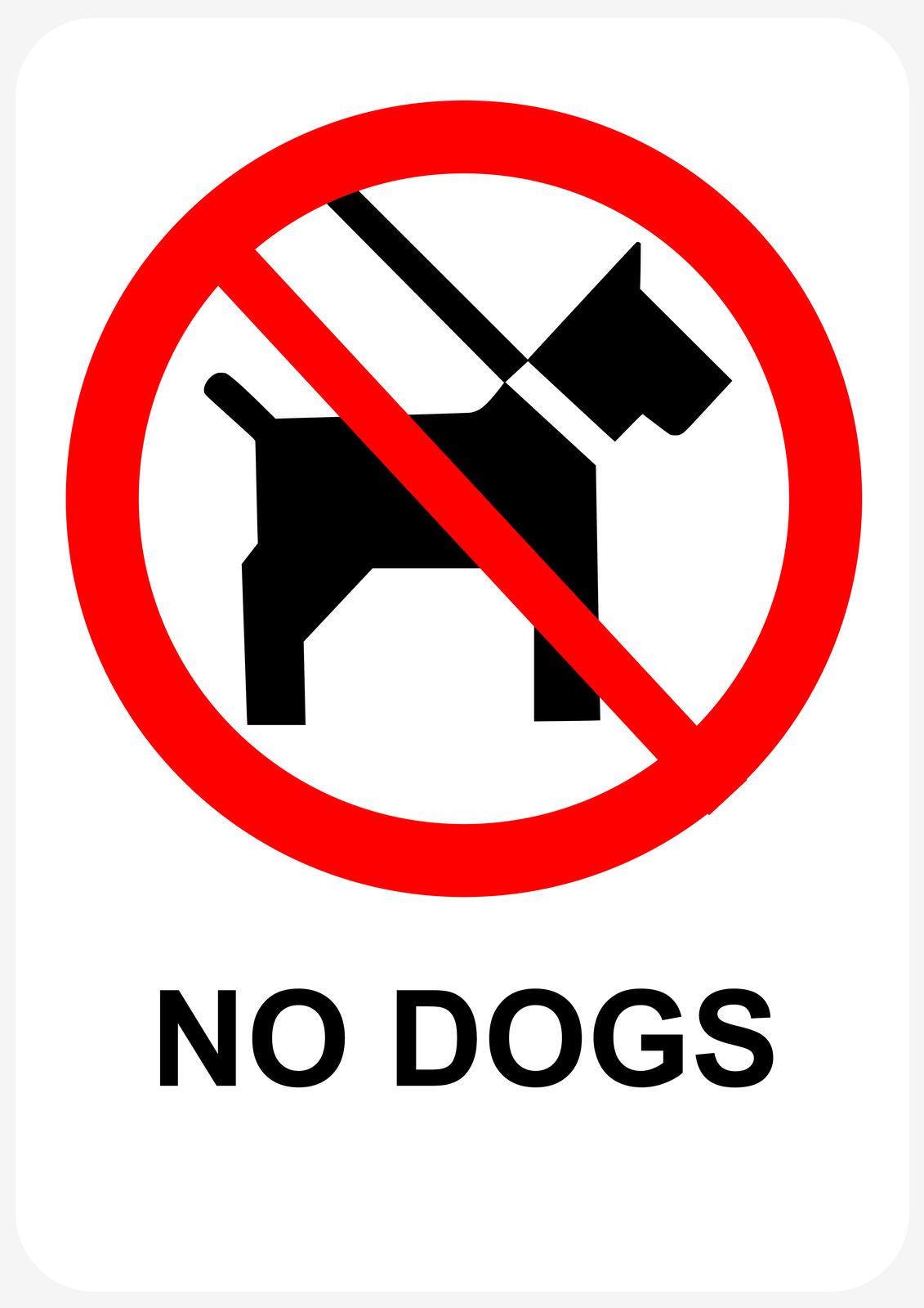 Sticker - Geen Honden