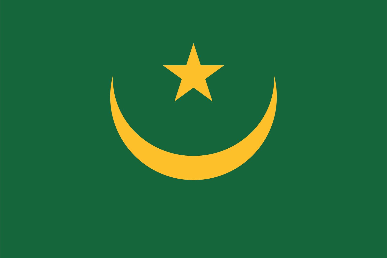 Mauritanië Vlag - Sticker