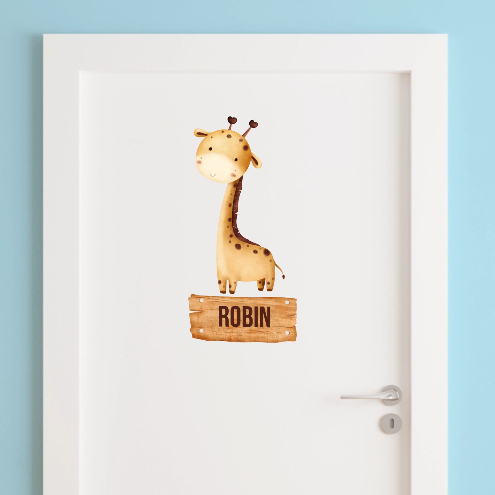 Deursticker - Giraffeontwerp