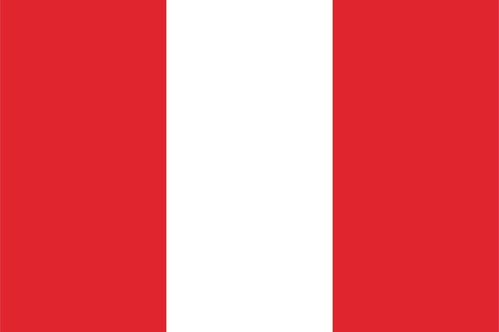 Vlag van Peru - Sticker