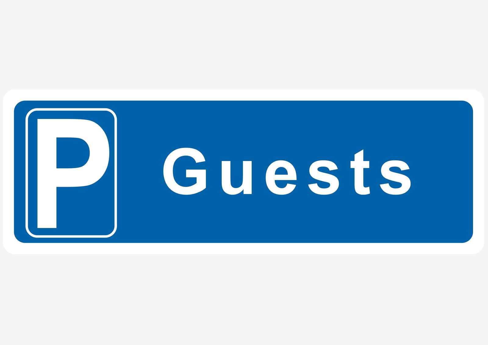 Sticker - Gastparkeren