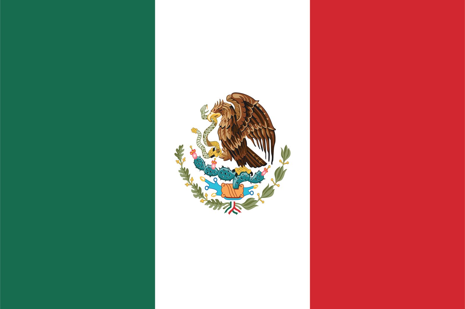 Mexico Vlag - Sticker