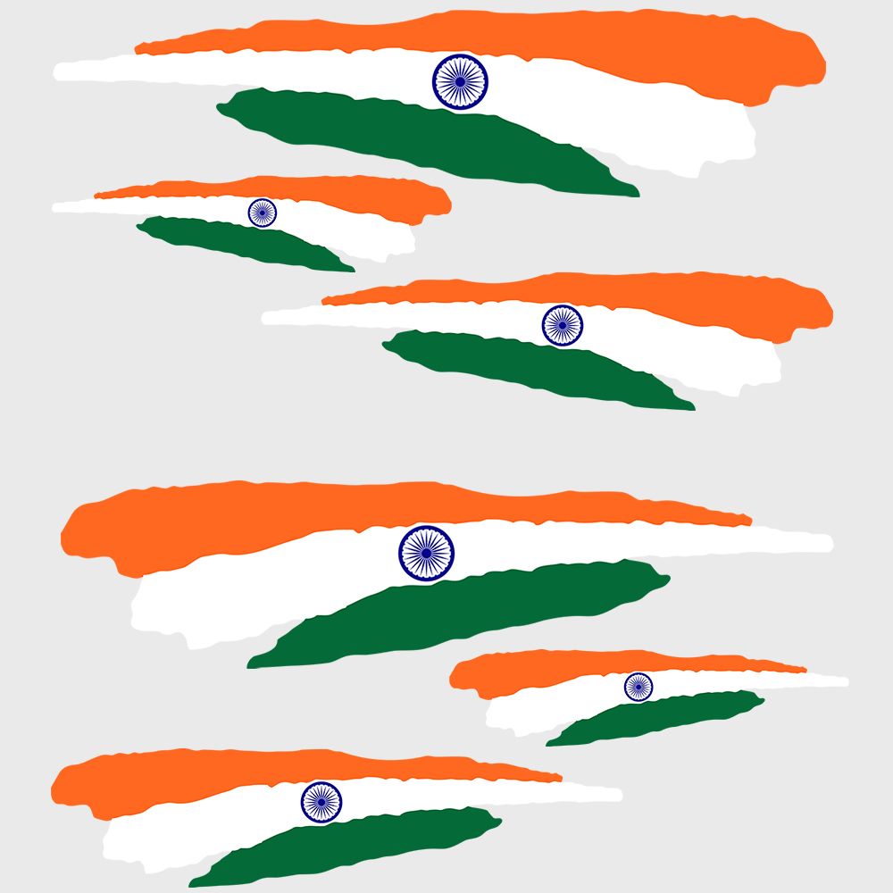 India Vlag - Sticker