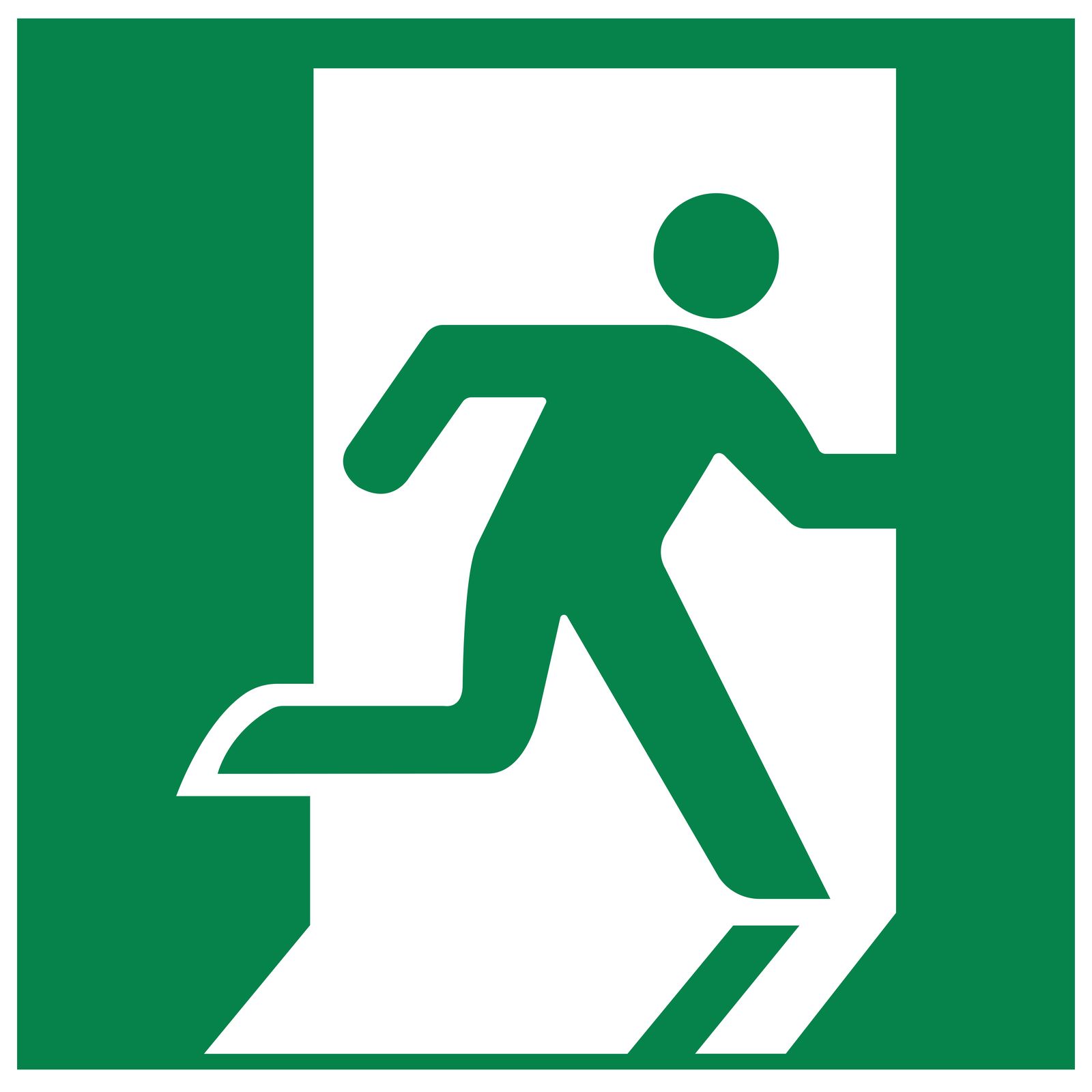 Sticker - Nooduitgang