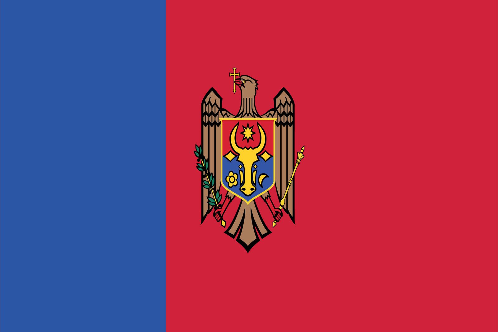 Moldavië Vlag - Sticker