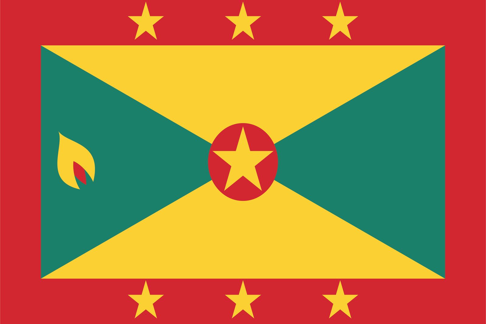 Vlag van Grenada - Sticker