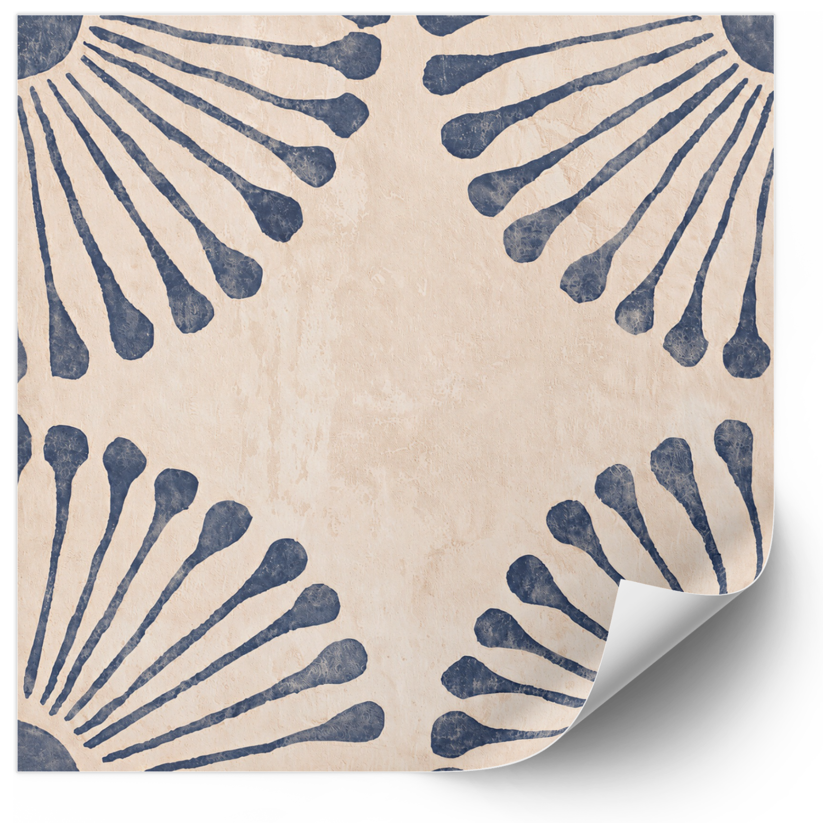 Tegelstickers -  Vintage blauw