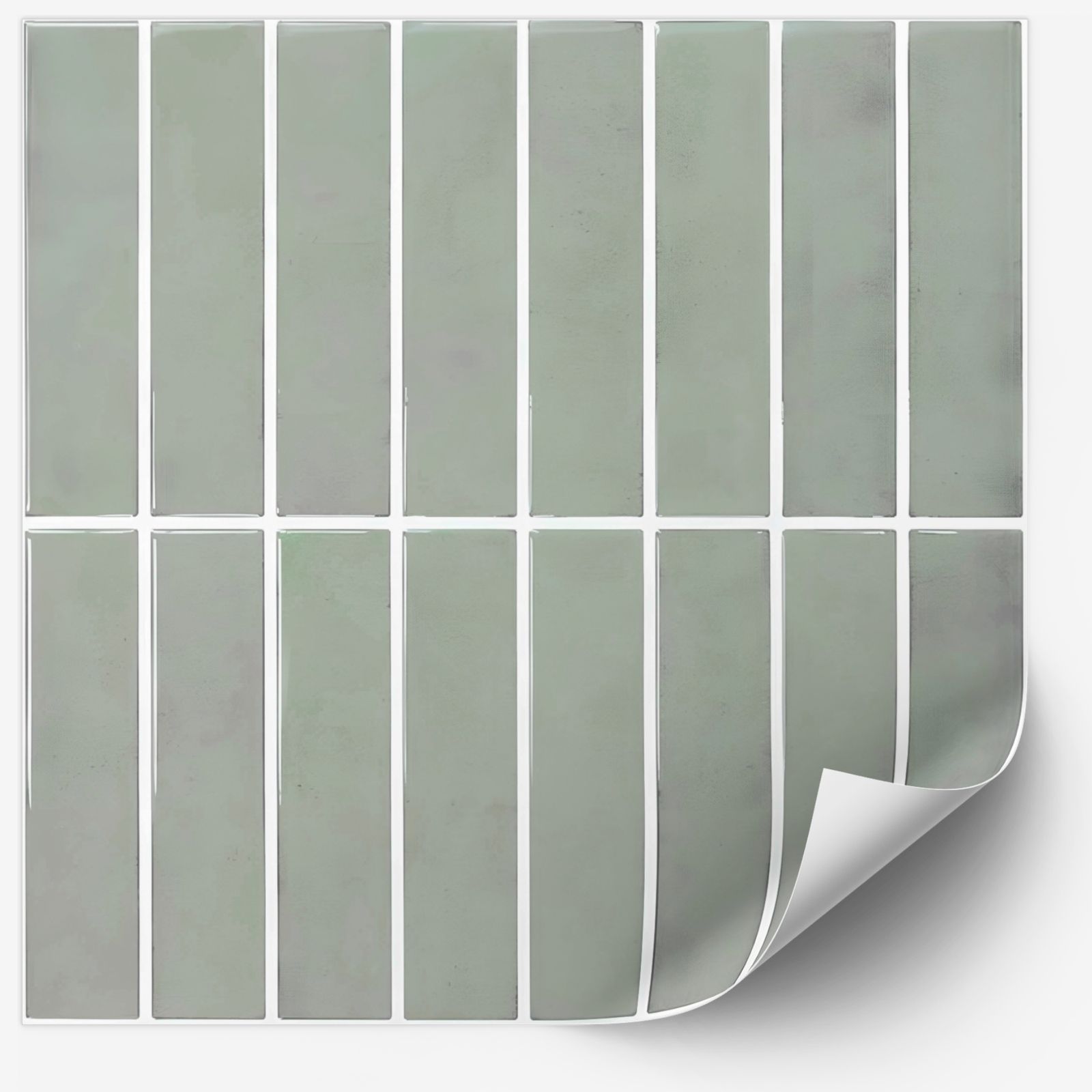 Tegelsticker - Groen Mozaïekpatroon / 24 stuks