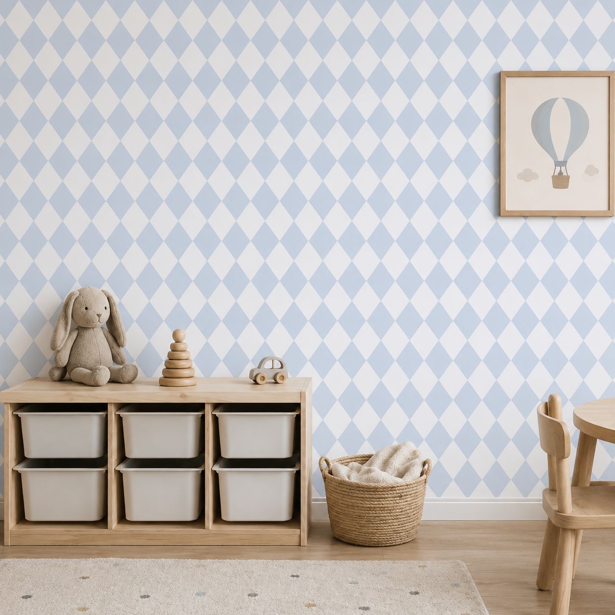 Behang – Ruitpatroon / Aangepaste kleuren