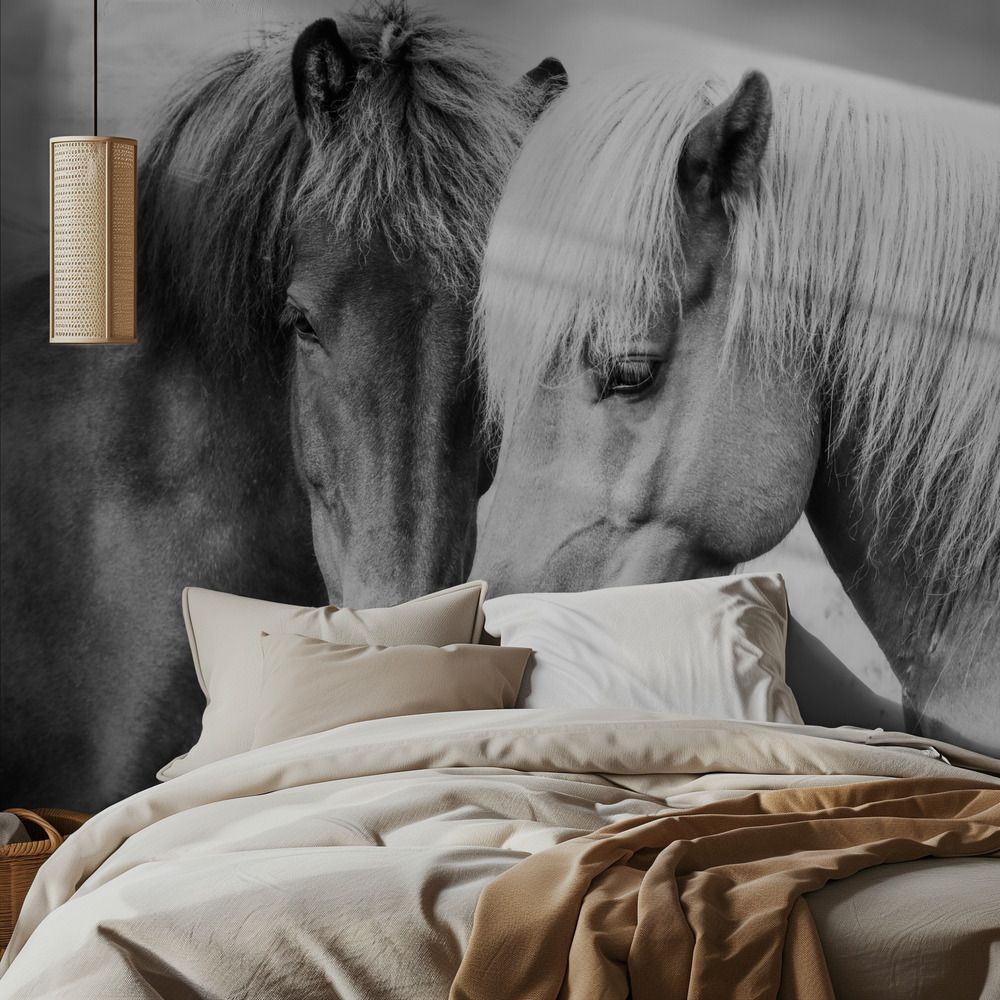 Behang - Twee Paarden